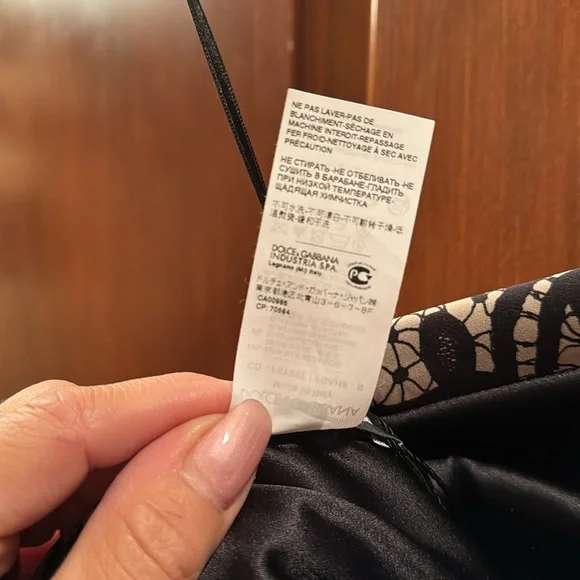 Strapless Dolce and Gabbana print dress